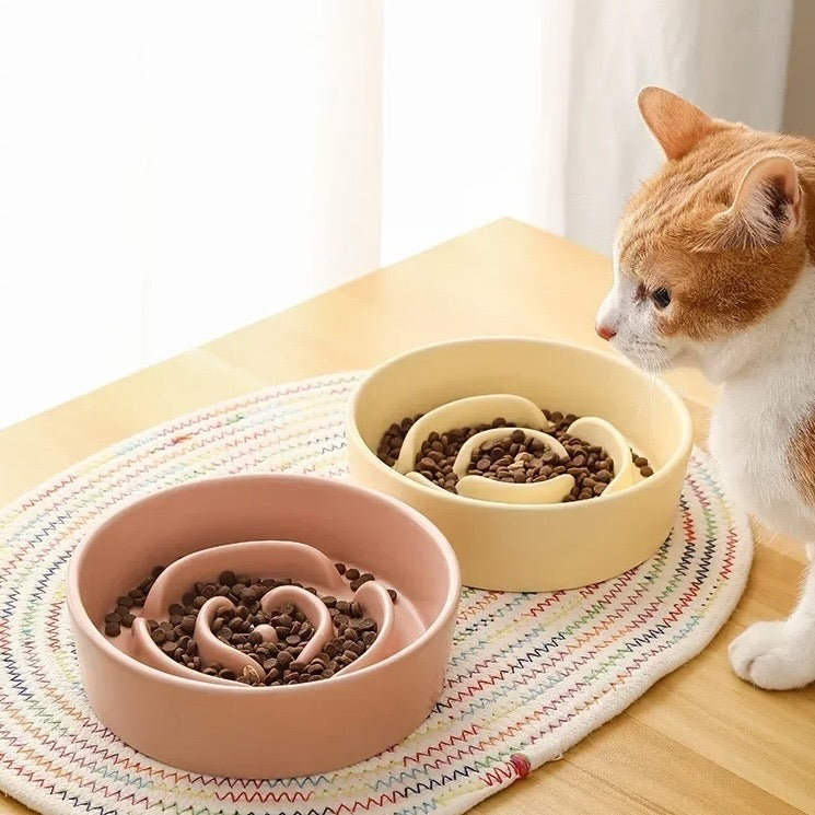 Gamelle Anti Glouton Forme Rose