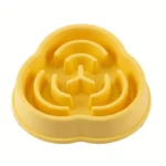 gamelle anti glouton spirale jaune