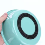 Gamelle chien inox et silicone pour chien et chat