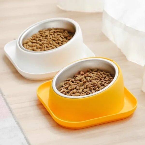 Gamelle inox ergonomique pour animaux, facile à nettoyer