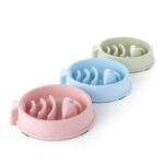 Gamelle pour chien anti glouton en forme de poisson, aide à la digestion