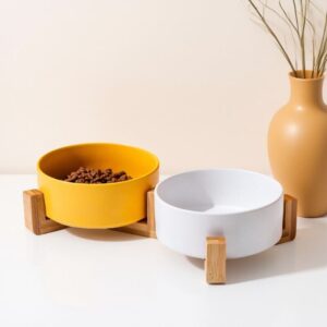 gamelle céramique double pour chien et chat