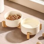 gamelle céramique double pour chiot et chaton