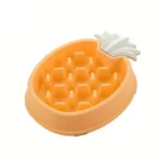 gamelle anti glouton ananas jaune