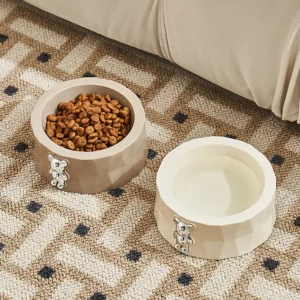gamelle inox ourson pour croquettes