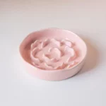 gamelle anti glouton fleur rose