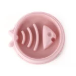 Gamelle en plastique durable pour chien, style poisson, anti glouton