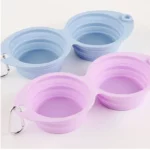 gamelle double pliable pour chien et chat