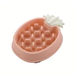gamelle anti glouton ananas rose