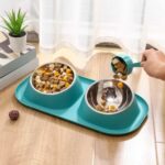 gamelle double inclinée pour chiens et chats