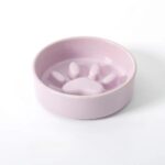 gamelle anti glouton céramique patte pour chiot et chaton