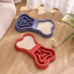 gamelle anti glouton double os pour chiot et chaton