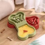 gamelle anti glouton double os pour chien et chat