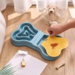gamelle anti glouton double os pour animal