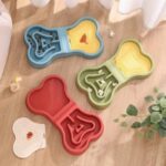 gamelle anti glouton double os pour animaux