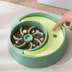 gamelle anti glouton double lune pour animal