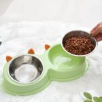 gamelle double inox chat pour chien et chat