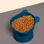 gamelle plastique surélevée ours pour croquettes