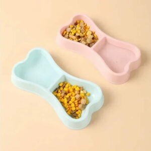 Gamelle Chien Double Os pour chiens et chats