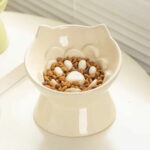 gamelle anti glouton inclinée chat pour chiens et chats