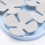Gamelle Anti-Glouton fleur en silicone pour chiens et chats