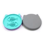 gamelle anti glouton silicone poisson pour chiens et chats