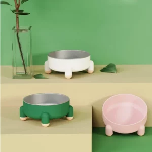 Gamelle chien surélevée en inox pour un repas confortable