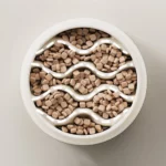 Gamelle Anti-Glouton Chat Vague pour chiens et chats