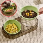 gamelle chien plastique double pour chien et chat