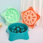 gamelle anti glouton chien etoile pour chien et chat
