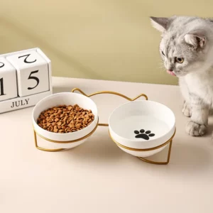 gamelle chien céramique double pour animaux