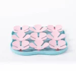 Gamelle Anti-Glouton silicone fleur vert