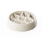 Gamelle Anti-Glouton Chat Vague blanc
