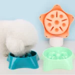 gamelle anti glouton chien etoile pour chiens et chats
