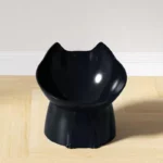 gamelle chat surélevée plastique noir