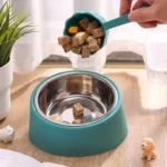 gamelle chat inox inclinée pour chiot et chaton