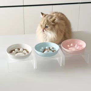 gamelle anti-glouton chat support pour animaux