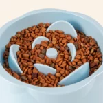 gamelle anti glouton chat rose pour animaux