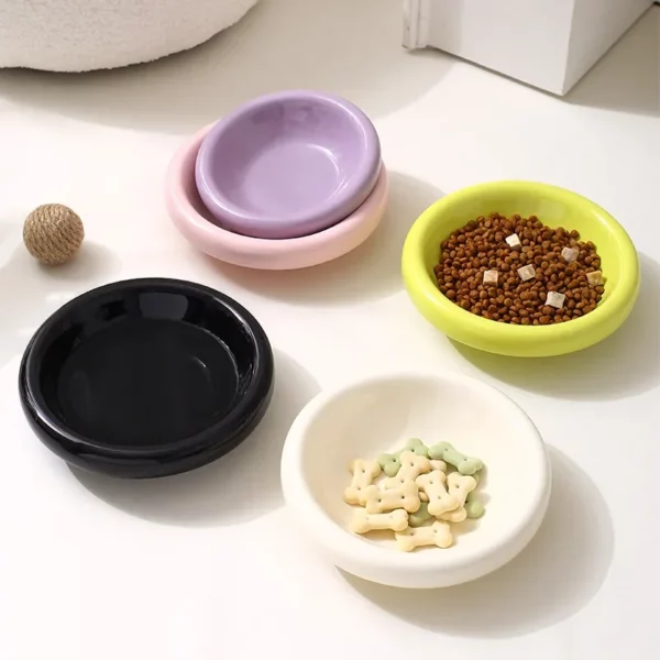 gamelle chat céramique ronde pour chien et chat