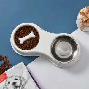 gamelle chat double anti glouton pour chien et chat