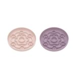 gamelle anti glouton silicone fleurs pour chiens et chats