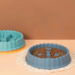 gamelle anti-glouton chien cœur pour chien et chat