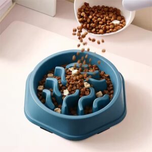 gamelle anti glouton chien ondulée pour croquettes