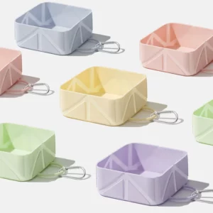 Gamelle chat pliable en silicone pour un rangement facile