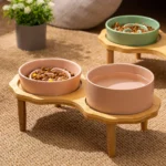 gamelle chien double anti glouton pour animaux