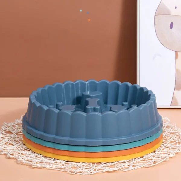 Gamelle anti-glouton en forme de cœur pour chien
