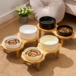 gamelle chien double anti glouton pour chiens et chats