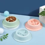 gamelle anti-glouton chat ronde pour chien et chat