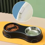 Gamelle pour chat avec séparation, idéal pour portionner les repas