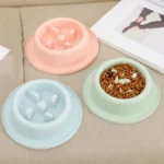 gamelle anti-glouton chat ronde pour chien et chat